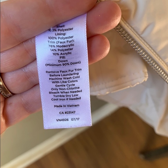 Talbots White Puffer Zip Up Down Winter Vest 12P - Picture 5 of 5